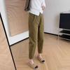 Korean Style Trendy Dad Pants Women Spring and Autumn Stylish Versatile Retro Carrot Pants with Casual Temperamen Harem Pant