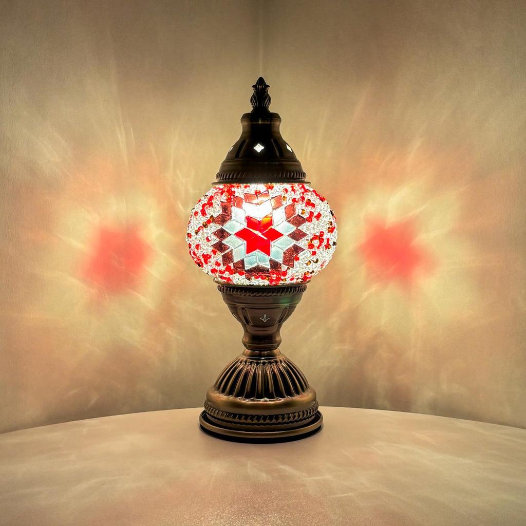 Türkische Handgefertigte Retro Glas Schreibtischlampe - Romantische Kaffeehaus & Salon Dekoration