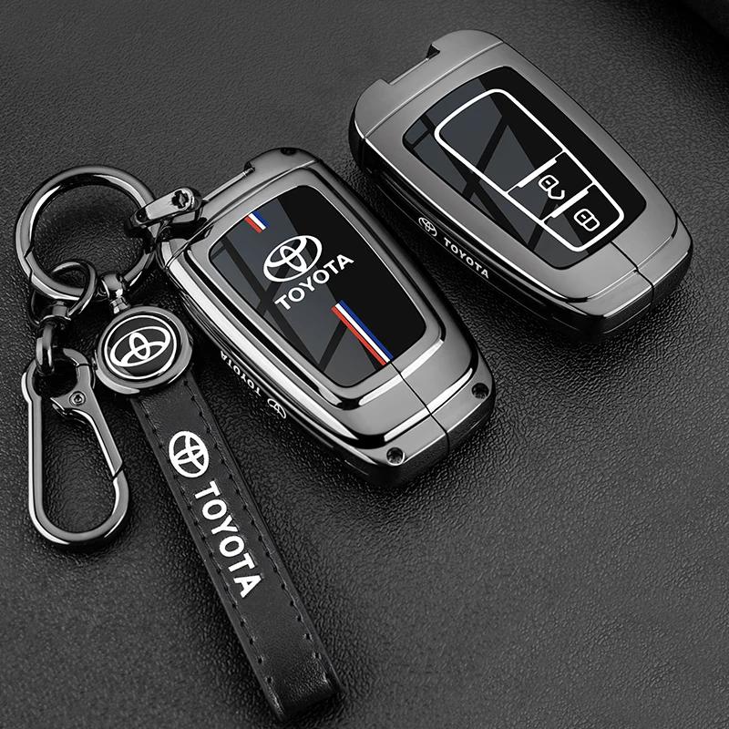 Car Key Case Fob Cover For Toyota Auris Corolla Avensis Verso Yaris Aygo Scion TC IM Camry RAV4 Forturner Car Accessories