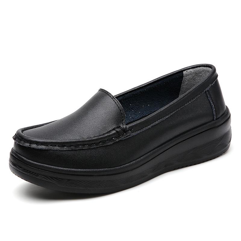 

Women s Height-Increasing Non-Slip Medical Loafers - Soft, Breathable, Comfortable White Shoes 40