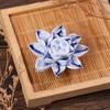 Ceramic Incense Burner Lotus Incense Stick Holder Ceramics Nasturtium Sandalwood Incense Burner For Home Office Decoration