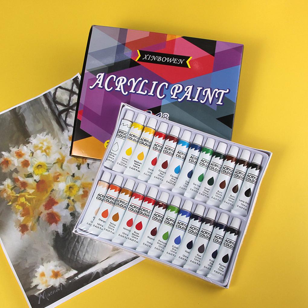 Wide Application With Vibrant Colors Acrylic Paint Art Set 24 Acrylic Paint Art Set Acrylic Paints