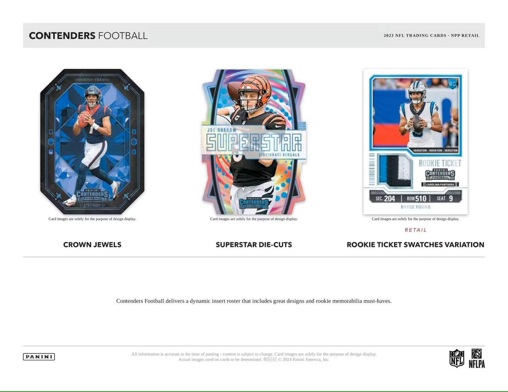 Cutie Blaster Carduri de Colecție Fotbal NFL Panini Contenders 2023