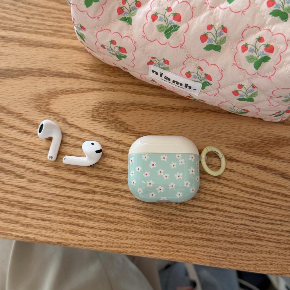 Pastoral Green Floral AirPods 4 Case AirPods Pro 3 Cover New Apple Earphone Protective Shell