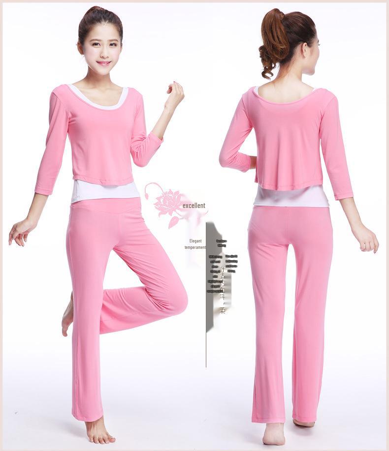2022 Korean Style Women's Three-Piece Yoga Suit – Autumn/Winter Modal Fitness Set