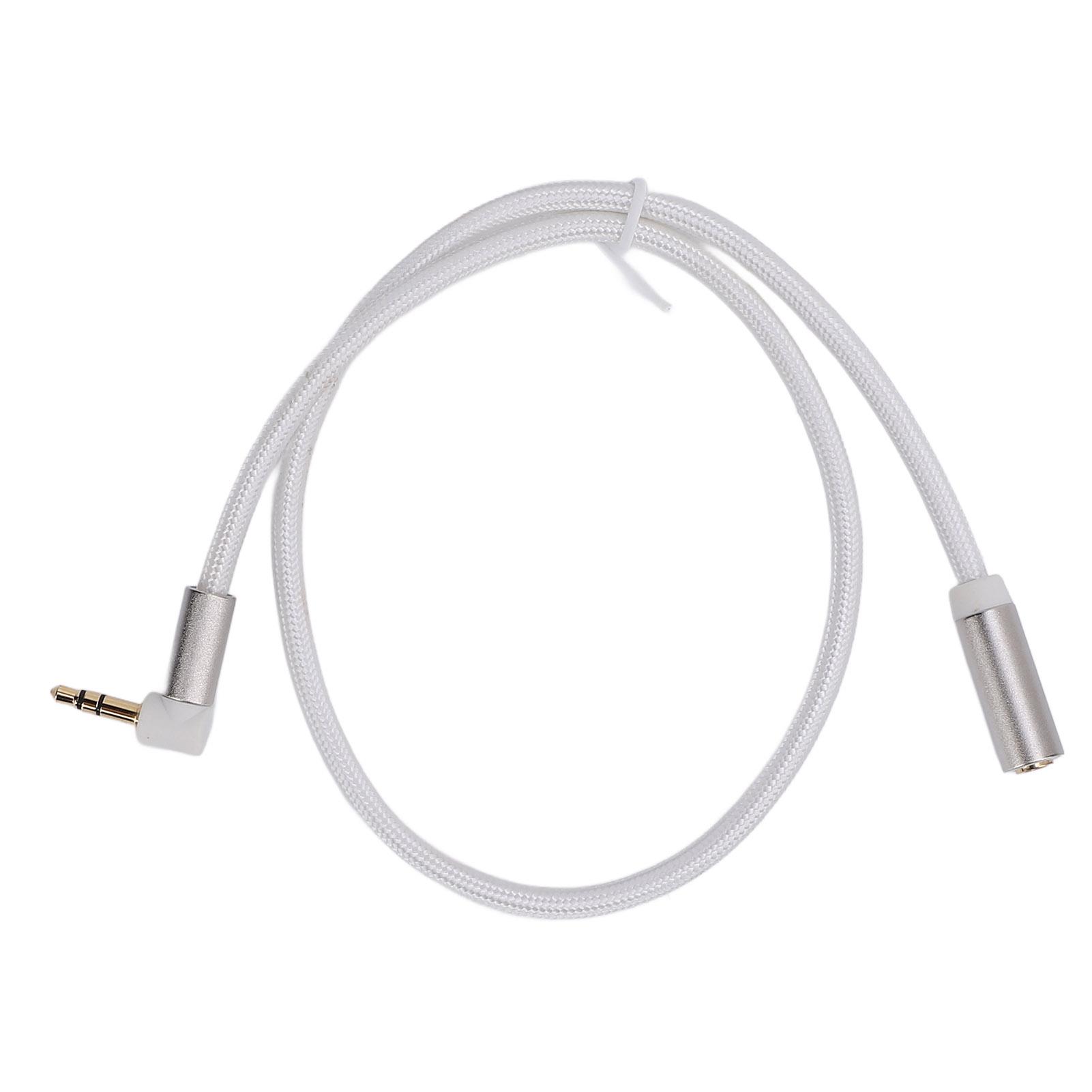 

Extension Sound Cable 3.5mm Right Angle Adapter Male to Female Stereo Sound Cable for Headphone 0.5m / 1.6ft
