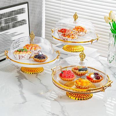 Minimalist High-Footed Cake Stand with Lid