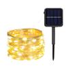LED Solar Copper Wire Waterproof Outdoor String Lights - Colorful Flashing Christmas Courtyard Decoration