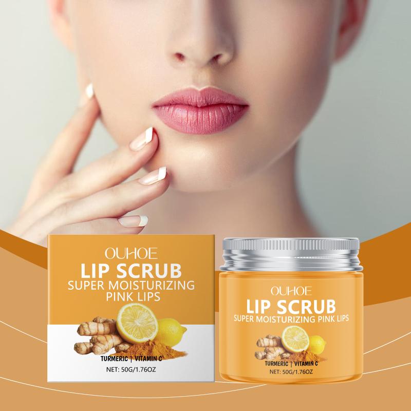 Lip Exfoliant Turmeric Dead Skin Remover Moisturizing Hydrating Softening Nourishing For Lip Care Routine At Home