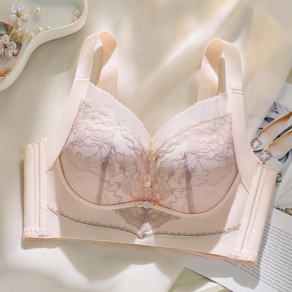 Lace Push-Up Bra for Women - Sexy, Comfortable, High Side Coverage, Adjustable Massage Fit