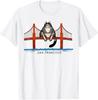 Tricou San Francisco Pisică Podul Golden Gate Iubitor de Cărți