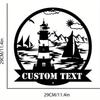 Custom Personalized Lighthouse Metal Sign Nautical Wall Art Indoor Monogram Decor