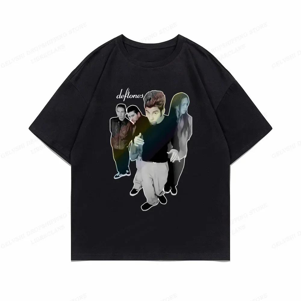Women T Shirt Deftones Cute Trendy Print Tops Tee Black T-shirt Female Summer T-shirt 90s Girls Graphic Tee Female Cute Tops Tee Unisex T-Shirt