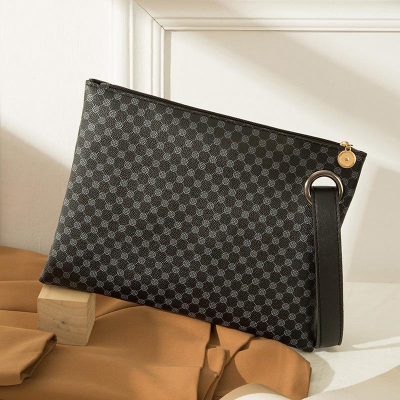 

Классический ретро портфель с принтом, деловой, для поездок, женская сумка через плечо, большая вместимость для хранения, сумка для мобильного телефона и мелочи