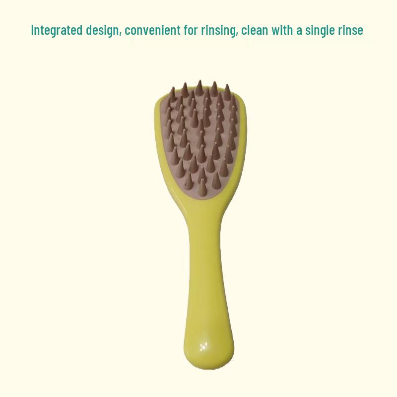 Long-Handled Silicone Scalp Massage Comb for Men & Women - Itch Relief & Deep Clean Shampoo Brush