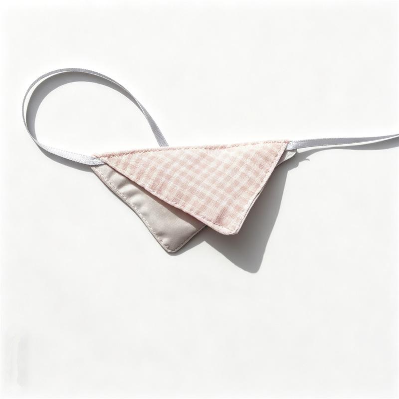 Baby Doll Triangle Scarf and Bib - Plaid/Solid Color Options