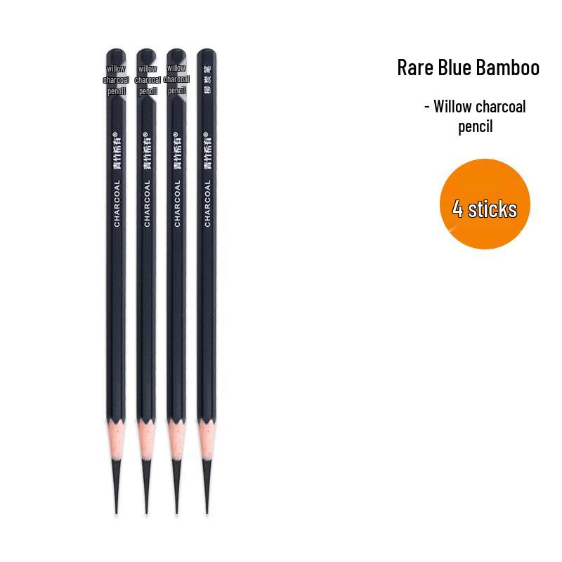 Ruimengte Rare Blue Bamboo Willow Charcoal Pencil for Sketching and Coloring