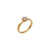 French Single Diamond Popular Simple Niche Ring Stone Ring 14K Wedding Ring Women