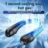 Summer Lazy Person Hanging Neck Fan Outdoor No Leaf Silent Small Fan Air Conditioning Fan Charging Portable Travel Small Electri