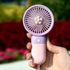 Usb Rechargeable Portable Handheld Fan – Cute Plastic Design, Dual Use (Handheld/Stand), Summer Cooling Fan For Kids & Adults