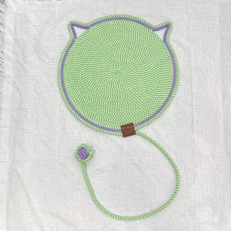 

Cat Paw Pad Summer Cool Mat Woven Toy Fish Built-in Catnip Soothing Stress Relieving Cute Cartoon Pet Dog Sleeping Pad 42cm