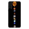 Husa de telefon din silicon Moon Stars Space Astronaut negru pentru Samsung Galaxy S23 S21 S20 FE S24 S22 Ultra S10E S10 S9 S8 Plus
