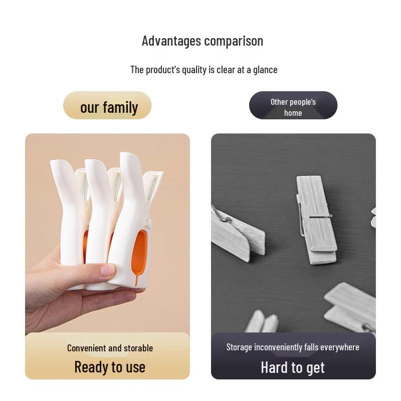 Clipsuri de plapumă din plastic rezistente la vânt pentru haine și lenjerie de pat