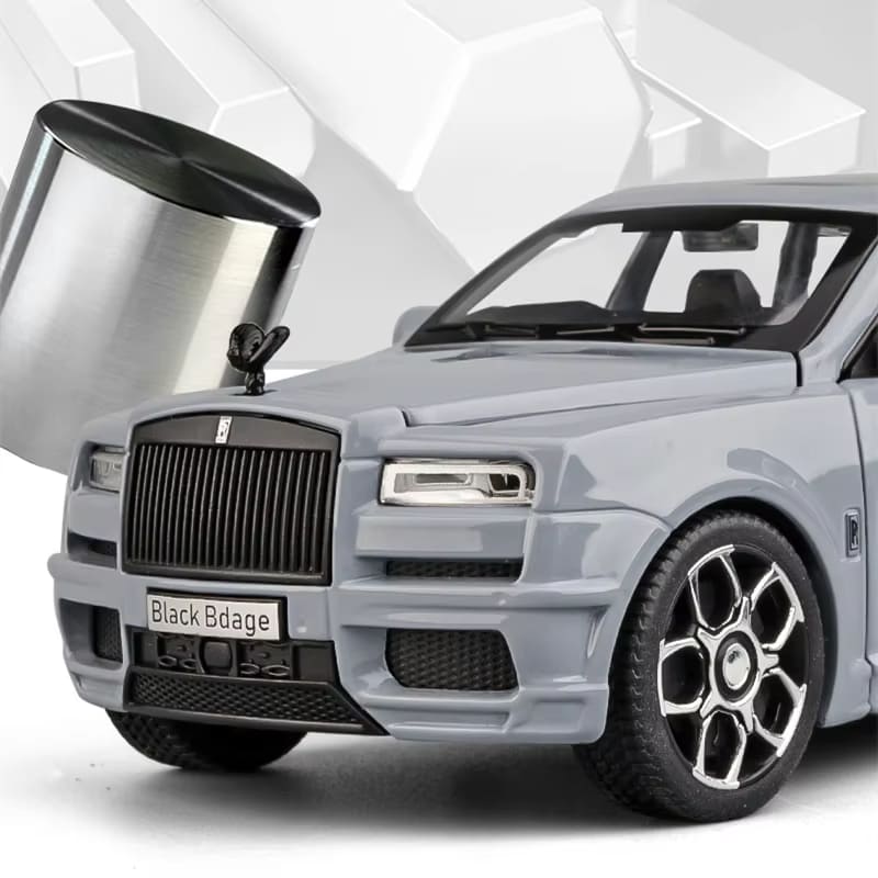 1:36 Cullinan Alloy Car Model Die-cast Toy with Sound and Light Vehicle Ornaments Toy Sound and Light Pull Back Children's Gift Trendy Accessories