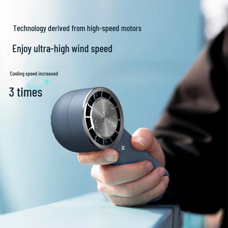 Portable Handheld Cooling Fan with Ice Compress