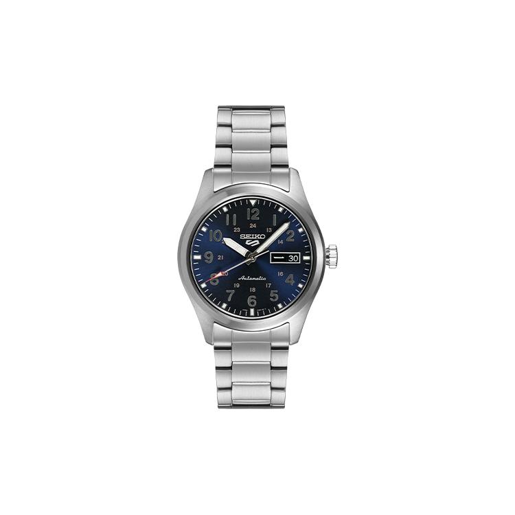

SEIKO 5 100m Water Resistant Mechanical Movement Stainless Steel Strap Watch Men s Watches Blue Dial SRPG29K1 SRPG29K1