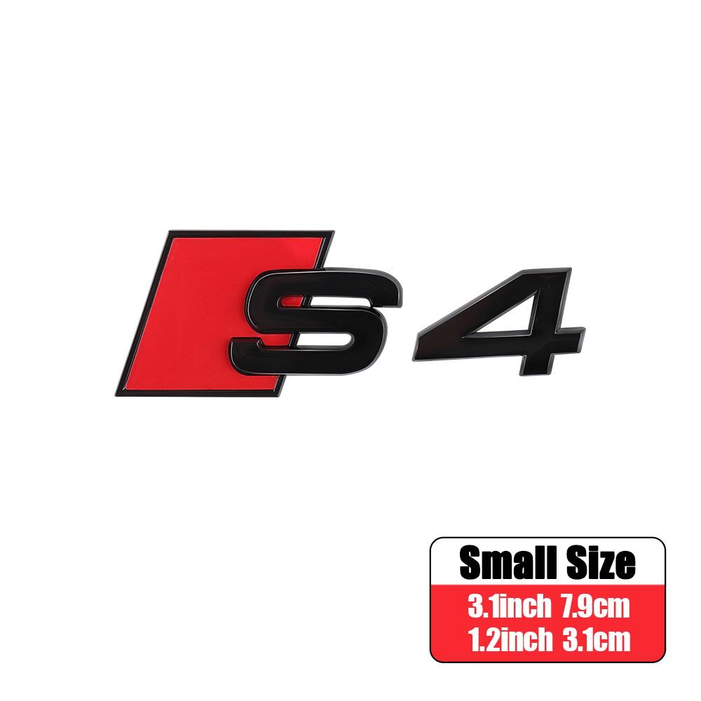 For Audi Sline TT RS Quattro A3 A4 A5 A6 A6L S Q3 Q4 Q5 Q6 Q7 3D ABS Car Trunk S3 S4 S5 S6 S7 S8 Sticker Badge Auto Accessories