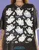 Ghosts Halloween Spooky Season Cute Ghosts Comfort Colors® Tshirt, Bats Pumpkins Spiderwebs Retro Spooky Vintage Halloween Tees,