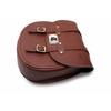 Dark Tan "Leather Saddle Bag Fit For Royal Enfield Hunter 350"
