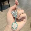 Creative Badminton Racket Keychain: Sporty Pendant & Backpack Ornament - Perfect Small Gift for Boys and Girls