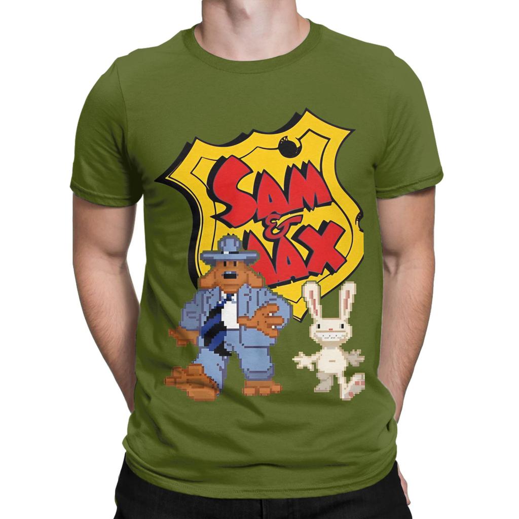Friend Graphic 100 Cotton Tshirt Sam And Max Hit The Road Tees Tops For Unisex