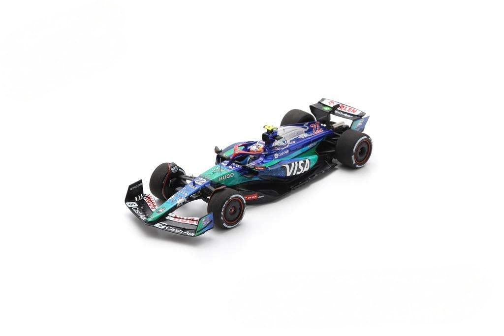 

Spark Visa Cash Up RB F1 Team VCARB01 2024 F1 Las Vegas GP 9th Place Yuki Tsunoda Finished Model 1/43 #22