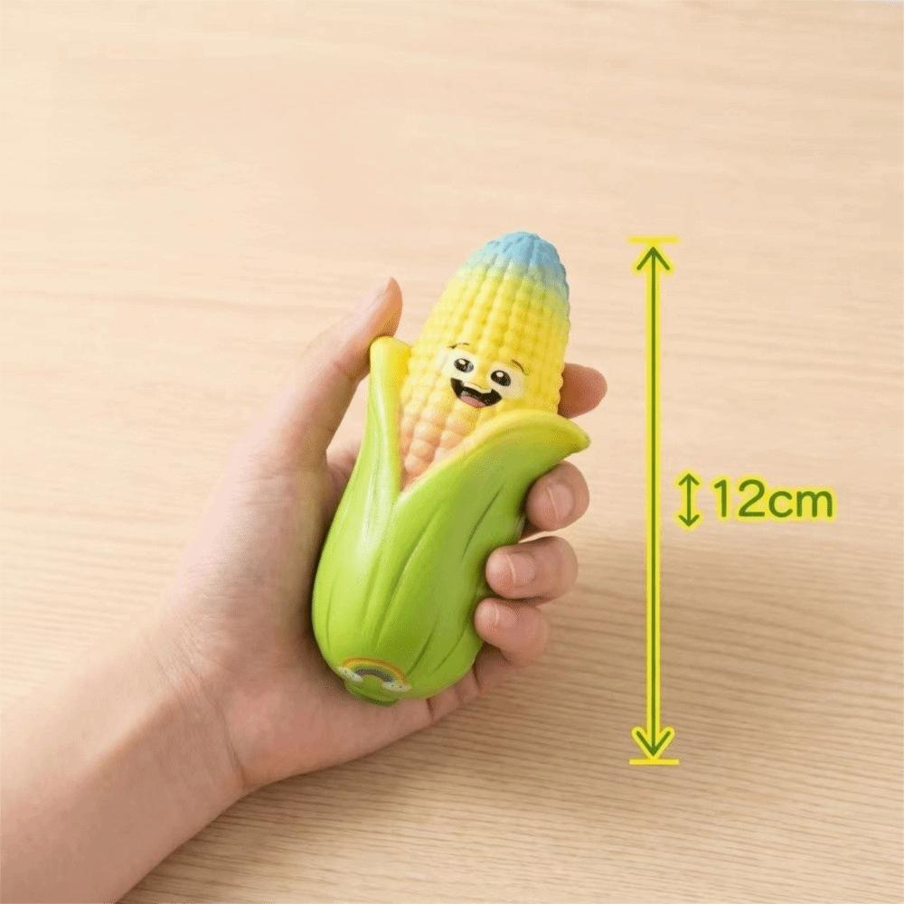 PU Material Corn Squishy Toy Soft Corn Reduce Pressure Toy Realistic Corn Fidget Toy Adults