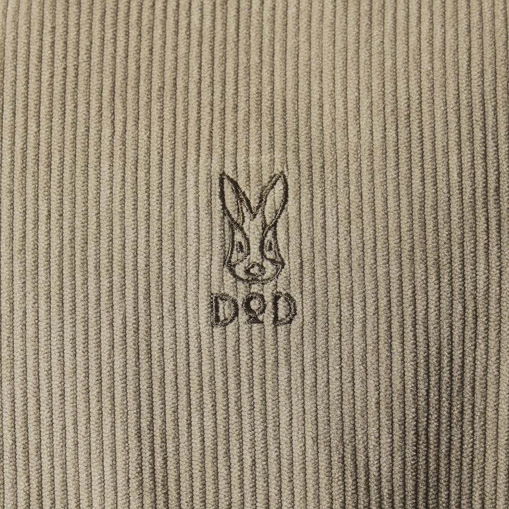 Dod Grainfield Corduroy Half-Zip Anorak (Dark Beige)