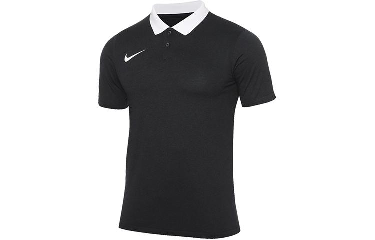 Мужская футболка-поло Nike Черная с воротником-поло Умеренный прямой крой CW6933-010 L