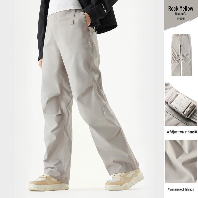 Camel Unisex Fleece-Lined Waterproof Hiking Pants