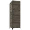 Garden Shed Anthracite 55 X 52 X 174.5 Cm Solid Pine Wood