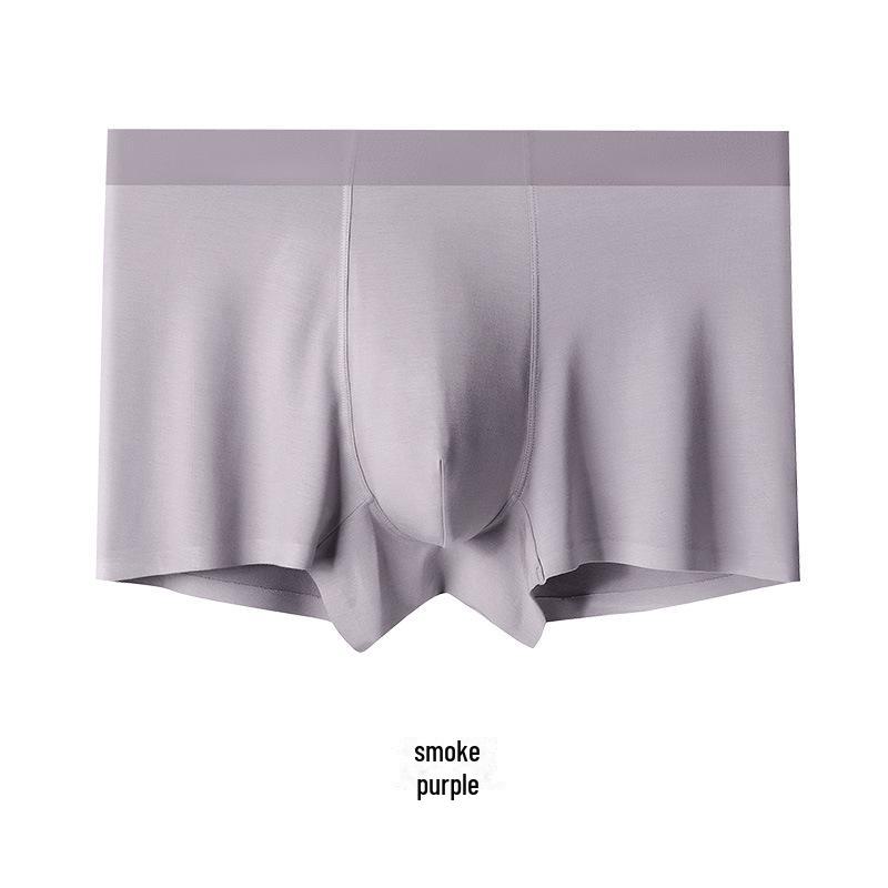 Recycled Fiber Men's Seamless Antibacterial Modal Boxer Briefs - Breathable and High Quality