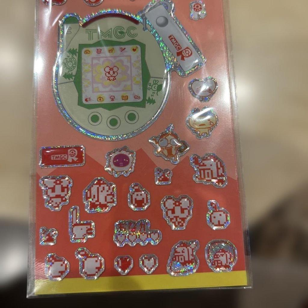 Tamagotchi Red Series Glitter Sticker 4