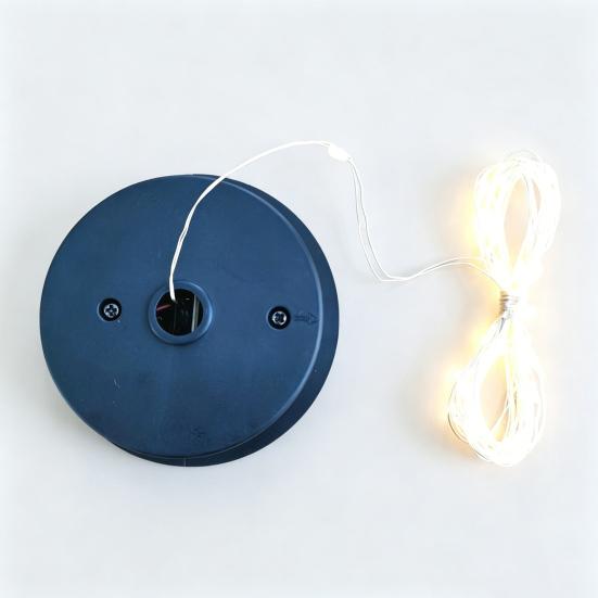 Solar-Einmachglasdeckel mit Licht, Outdoor-Glasflaschen-Solarleuchte mit LED-Lichterkette, Wasserdichtes Ladezubehör für Garten, Terrasse, Camping