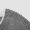 Semir Men's Winter Faux Two-Piece Round Neck Patchwork Knit Sweater