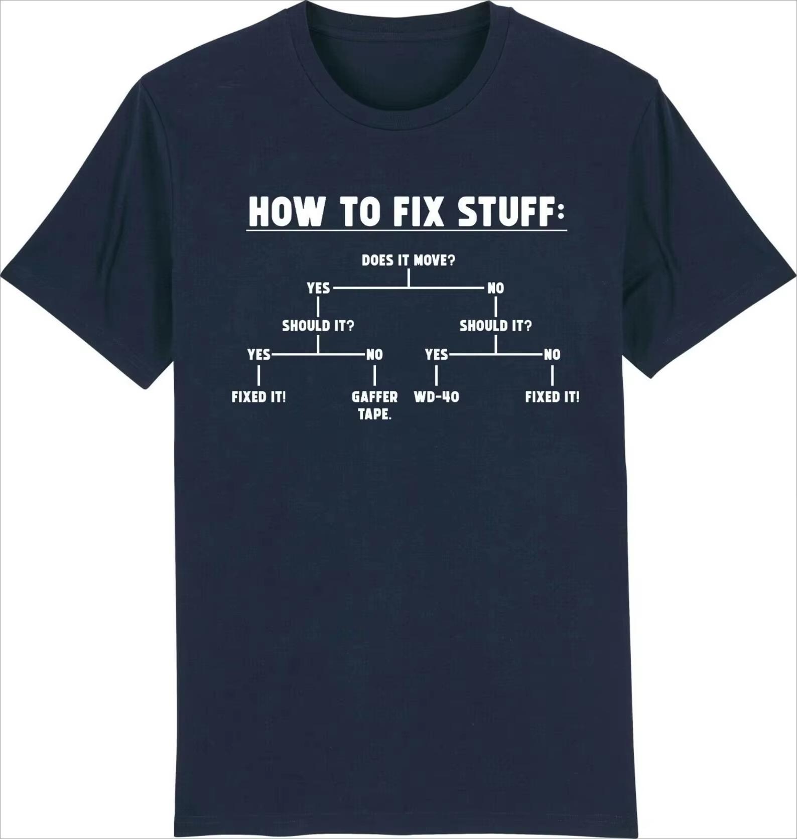 

How To Fix Stuff Street Trend Clothing Pattern Printing Summer Luxury Brand Cotton Mens and Womens TShirts Short Sleeves 3XL