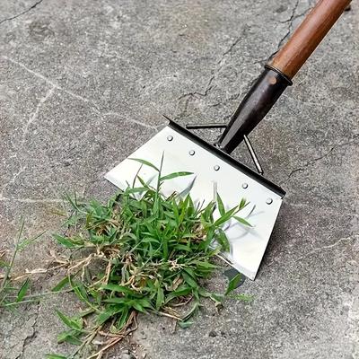 Pá Metálica Robusta para Arrancar Ervas Daninhas e Fazer Bordas | Ferramenta de Jardim Multiúso para Aparar, Gelo, Limpeza, Manual, Resistente à Ferrugem
