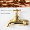1PC Brass Faucet G1/2' Automatic Slow Open with Faucet Outdoor Anti-freeze Crack Single Cold Faucet for Washing Machine Mop