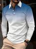 Festive Christmas print long sleeve polo shirt, great for holiday wear.