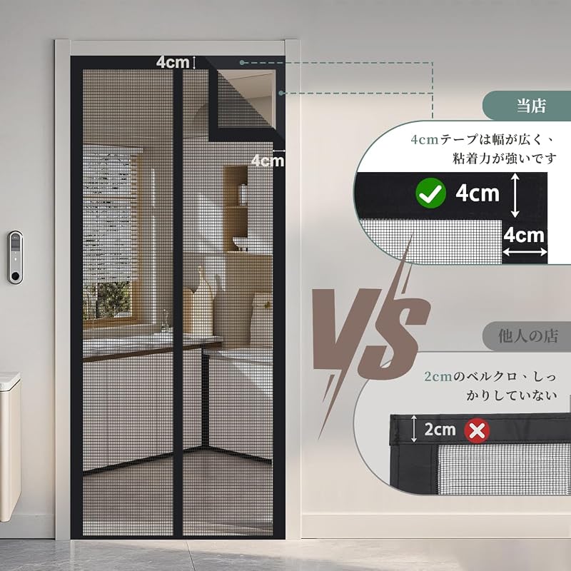Magnetic Window Screen for Entrance Door, Easy Installation, Automatic Closing, Quiet, Easy Entry and Exit, for Entrance Doors, Back Doors, Balconies,